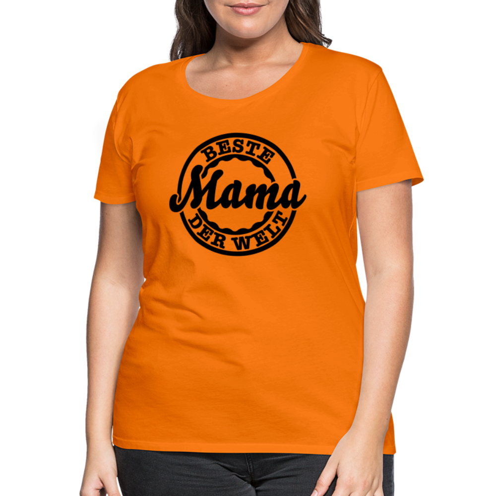 Frauen Premium T-Shirt - Beste Mama der Welt - Orange