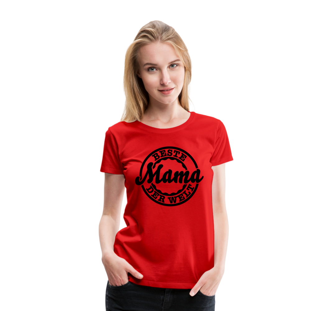 Frauen Premium T-Shirt - Beste Mama der Welt - Rot