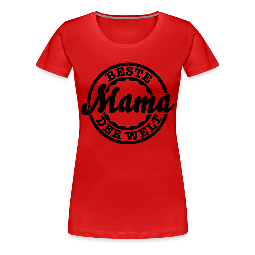 Frauen Premium T-Shirt - Beste Mama der Welt - Rot