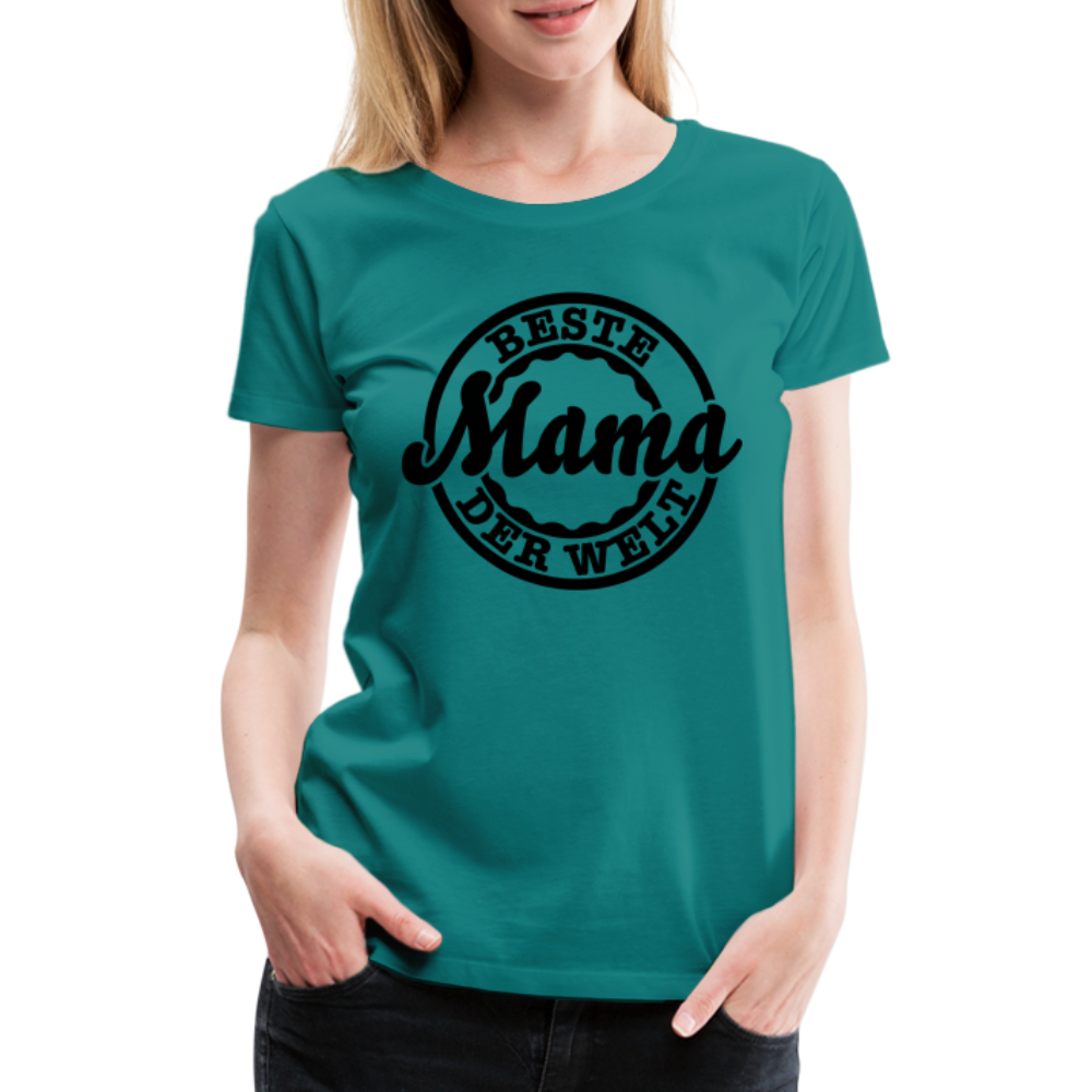 Frauen Premium T-Shirt - Beste Mama der Welt - Divablau