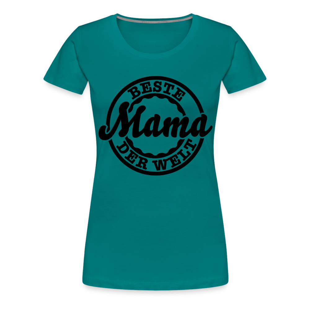 Frauen Premium T-Shirt - Beste Mama der Welt - Divablau