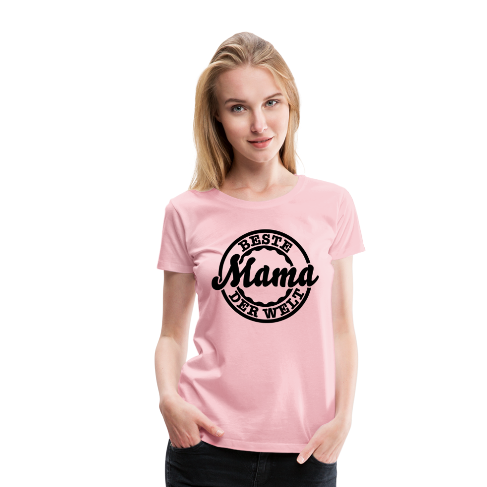 Frauen Premium T-Shirt - Beste Mama der Welt - Hellrosa