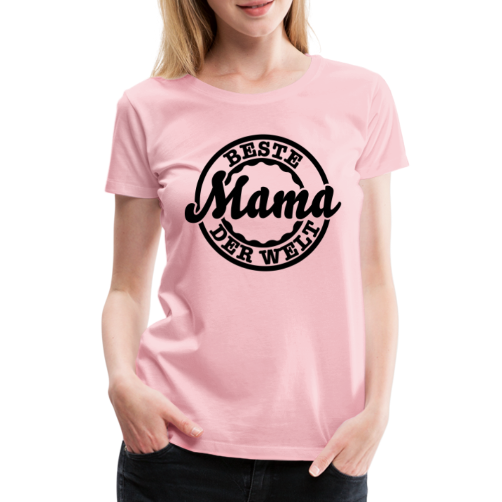 Frauen Premium T-Shirt - Beste Mama der Welt - Hellrosa