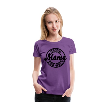 Frauen Premium T-Shirt - Beste Mama der Welt - Lila