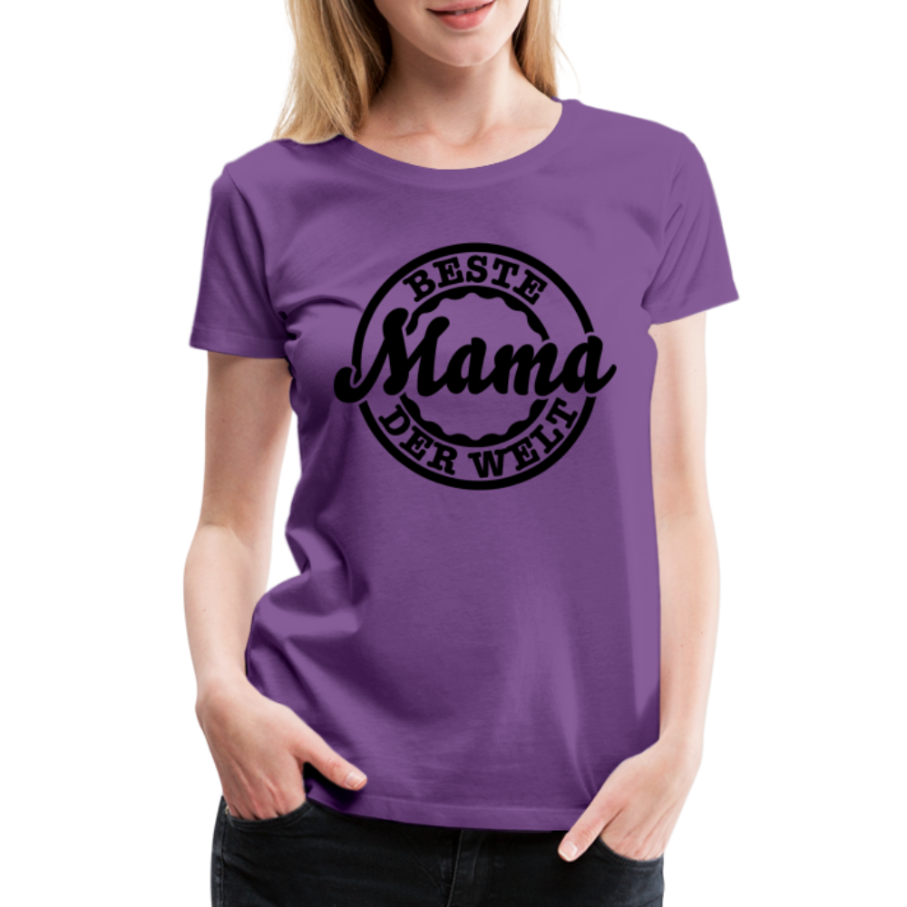 Frauen Premium T-Shirt - Beste Mama der Welt - Lila