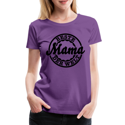 Frauen Premium T-Shirt - Beste Mama der Welt - Lila