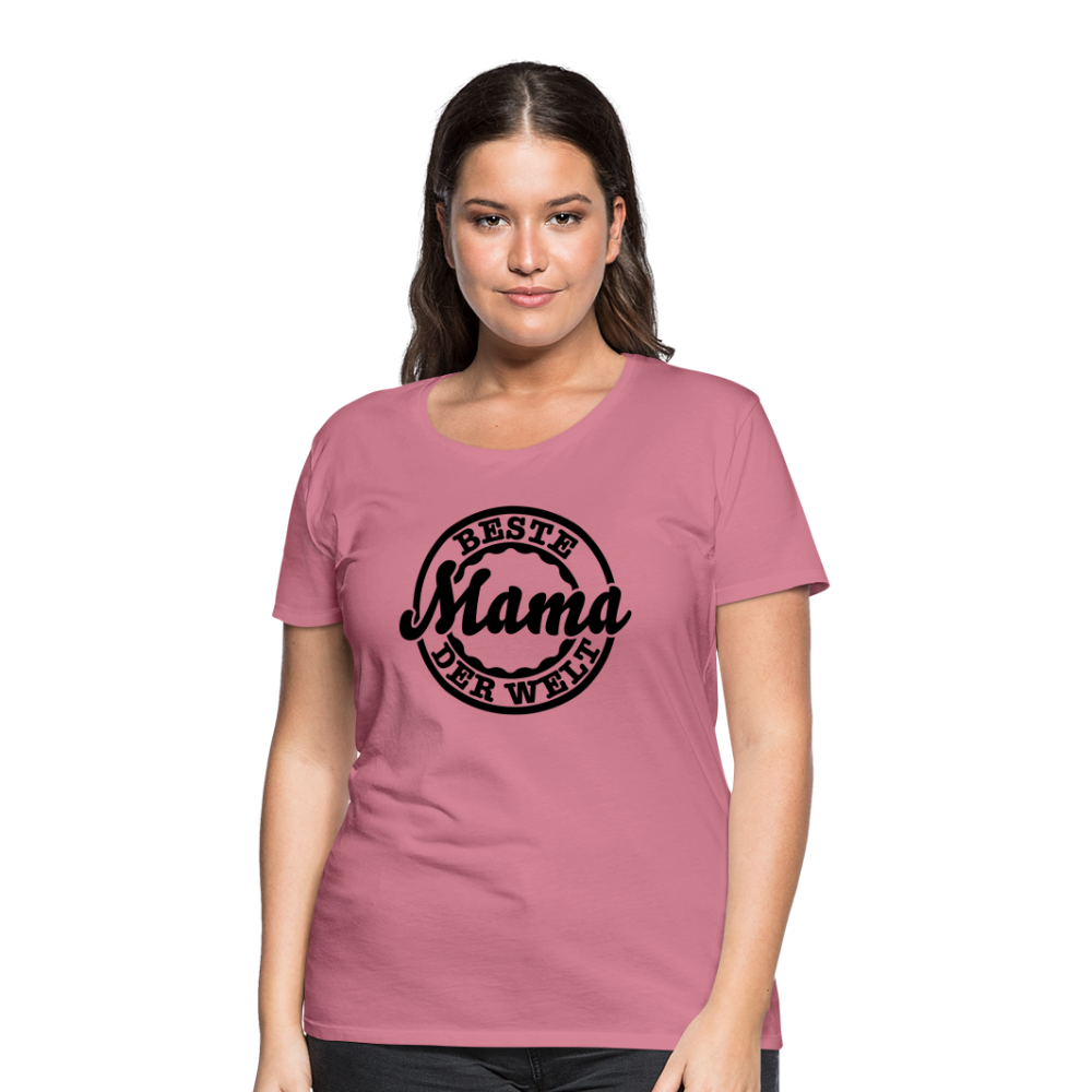 Frauen Premium T-Shirt - Beste Mama der Welt - Malve