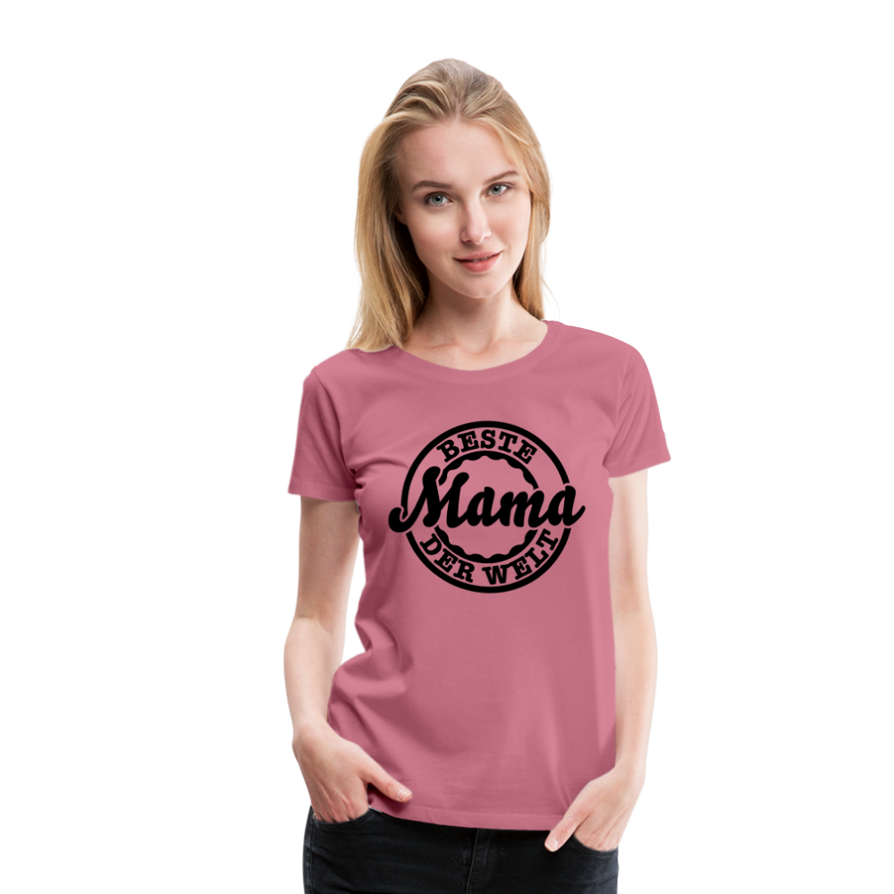 Frauen Premium T-Shirt - Beste Mama der Welt - Malve