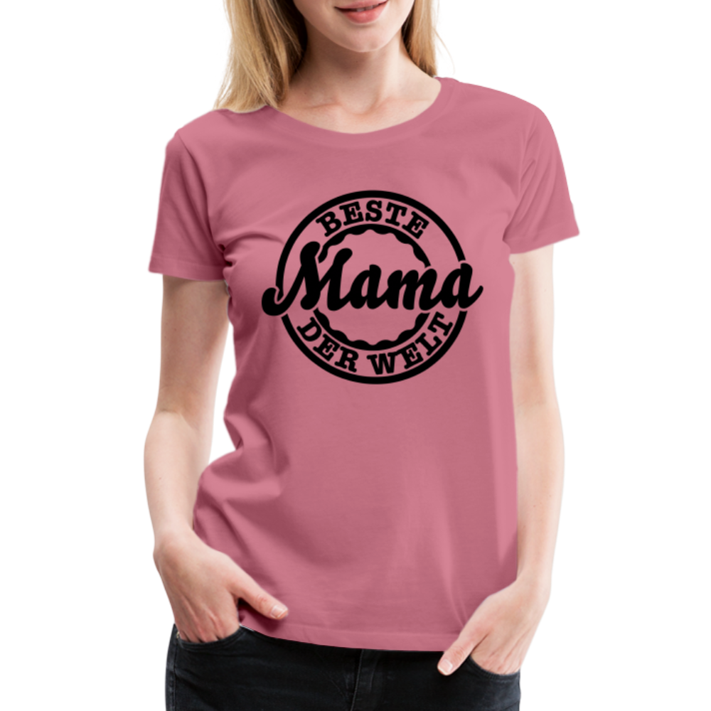 Frauen Premium T-Shirt - Beste Mama der Welt - Malve