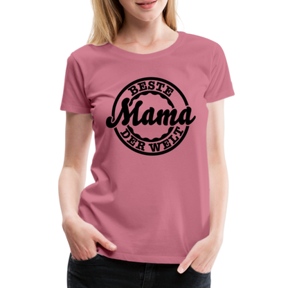 Frauen Premium T-Shirt - Beste Mama der Welt - Malve