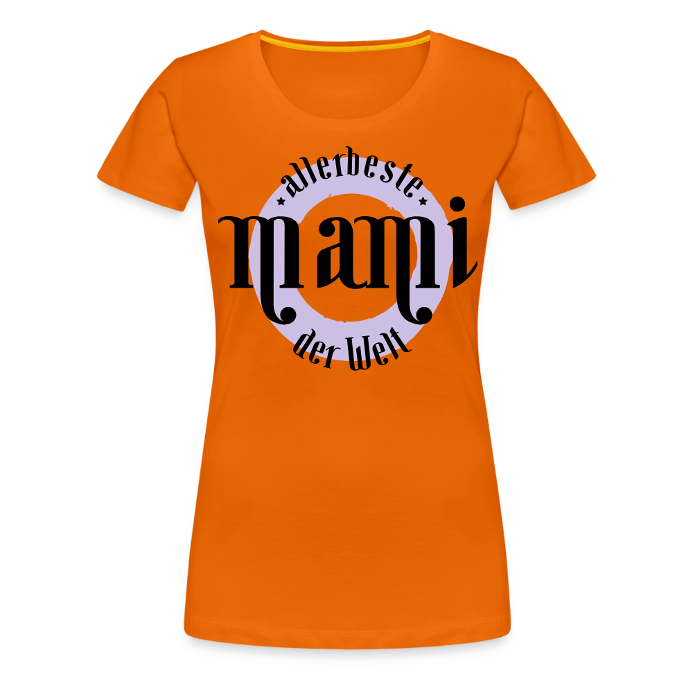 Frauen Premium T-Shirt - allerbeste Mami der Welt Design - Orange