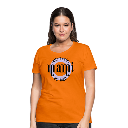 Frauen Premium T-Shirt - allerbeste Mami der Welt Design - Orange