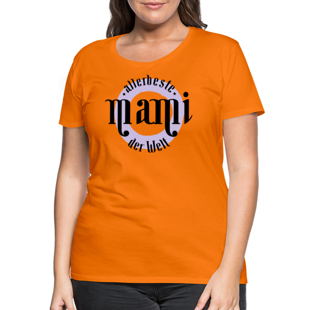 Frauen Premium T-Shirt - allerbeste Mami der Welt Design - Orange