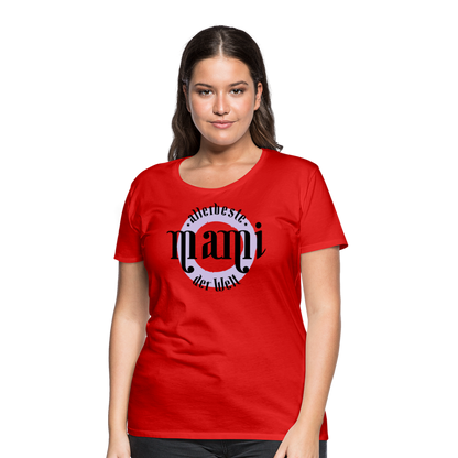 Frauen Premium T-Shirt - allerbeste Mami der Welt Design - Rot