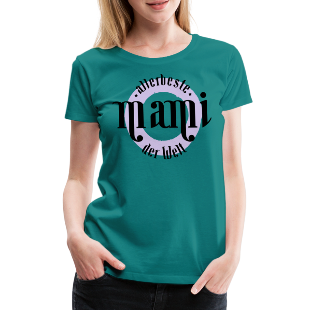 Frauen Premium T-Shirt - allerbeste Mami der Welt Design - Divablau