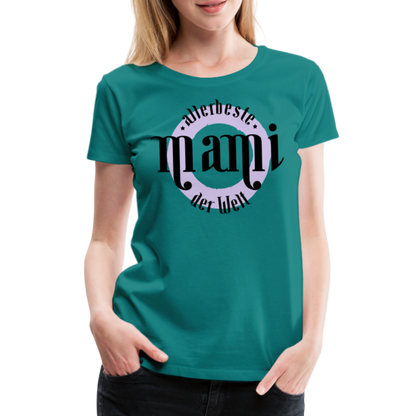 Frauen Premium T-Shirt - allerbeste Mami der Welt Design - Divablau