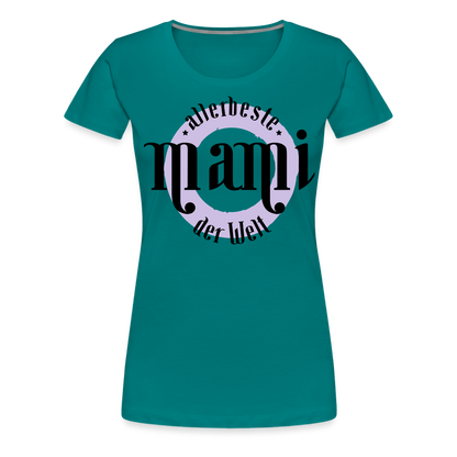 Frauen Premium T-Shirt - allerbeste Mami der Welt Design - Divablau