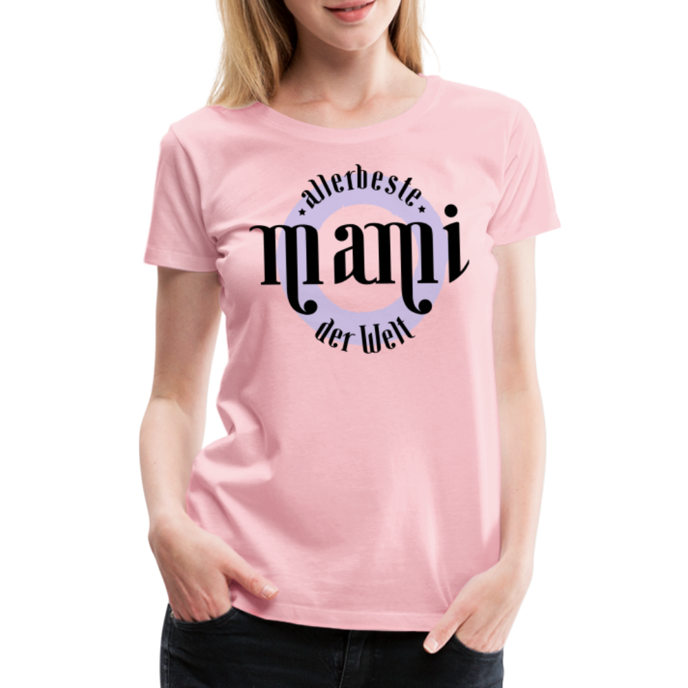 Frauen Premium T-Shirt - allerbeste Mami der Welt Design - Hellrosa