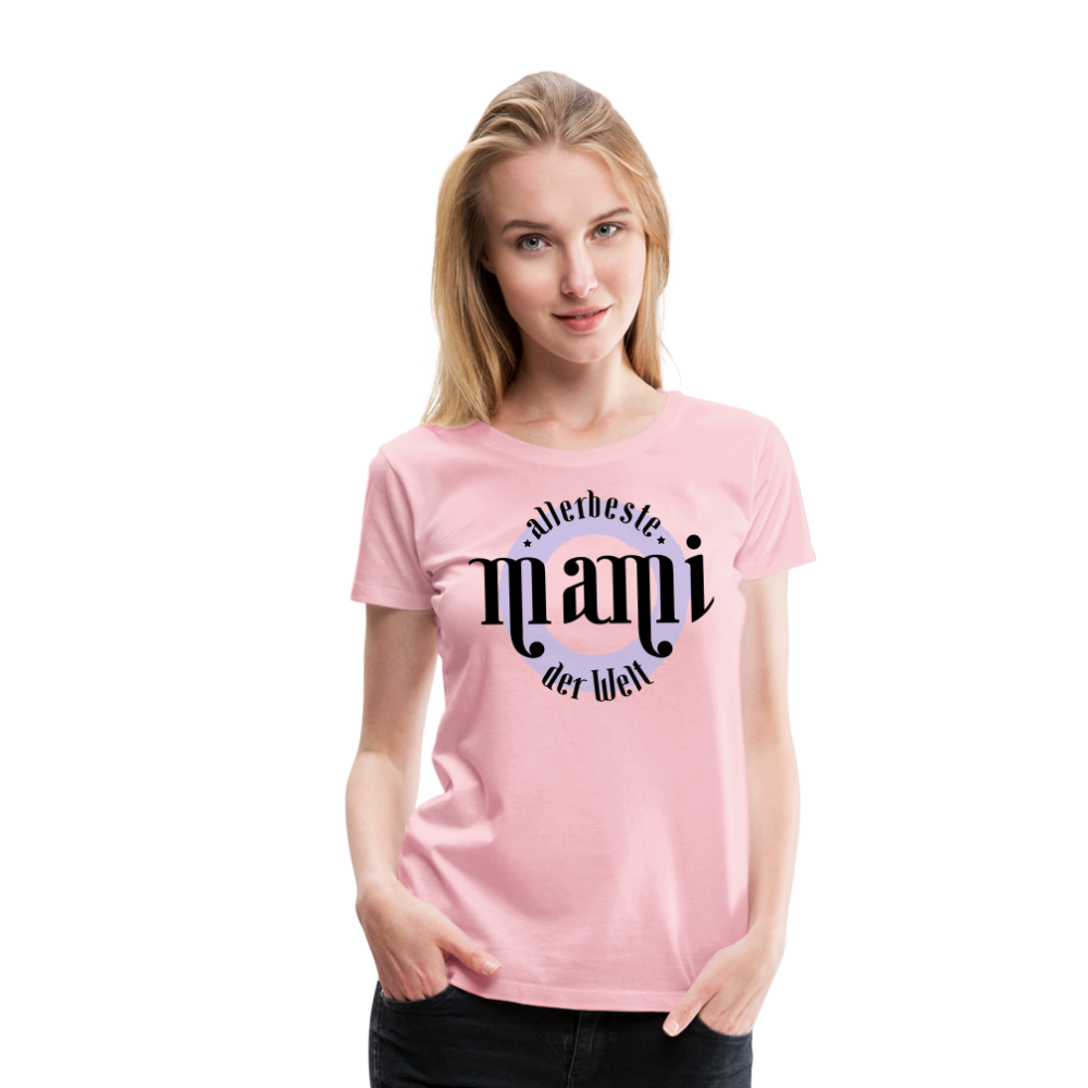 Frauen Premium T-Shirt - allerbeste Mami der Welt Design - Hellrosa