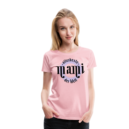 Frauen Premium T-Shirt - allerbeste Mami der Welt Design - Hellrosa