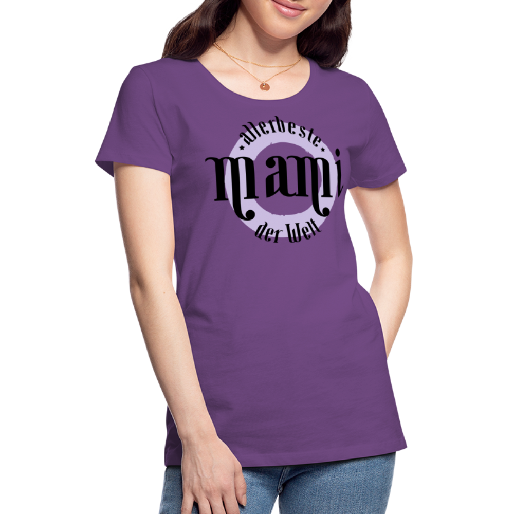 Frauen Premium T-Shirt - allerbeste Mami der Welt Design - Lila