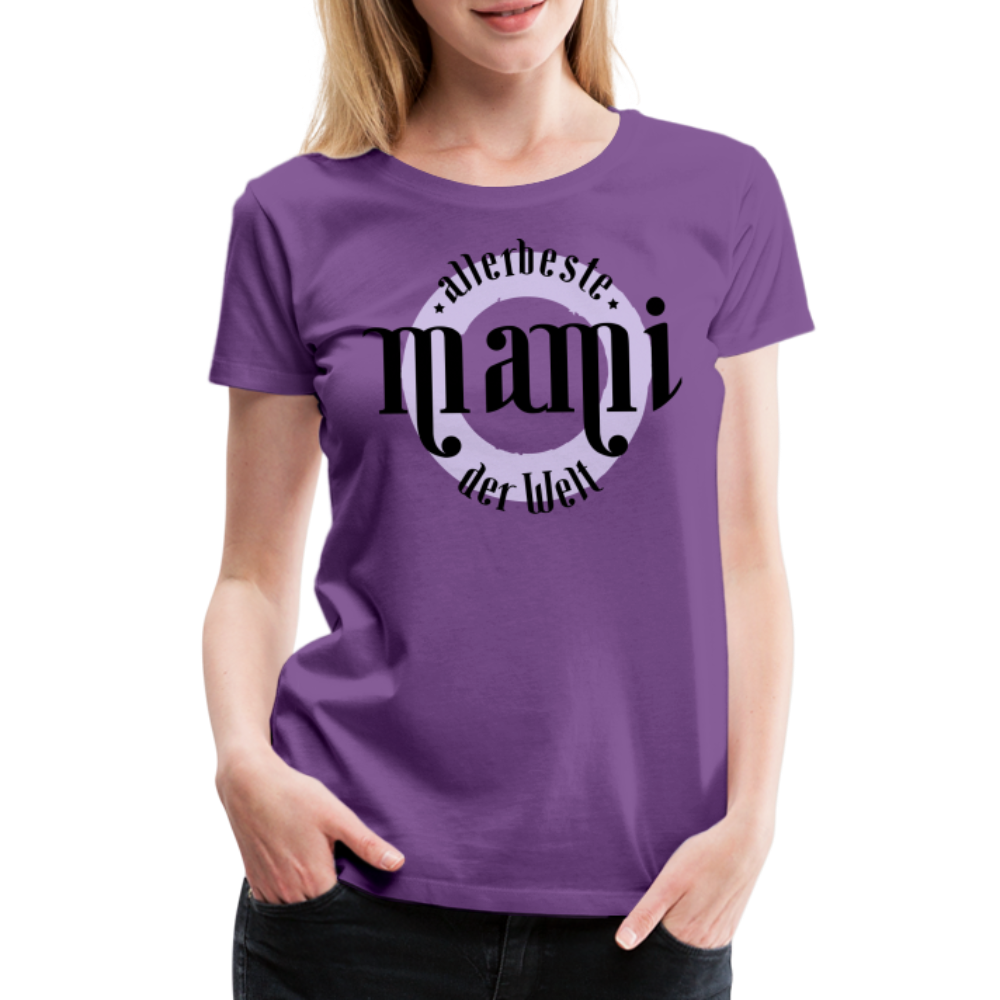 Frauen Premium T-Shirt - allerbeste Mami der Welt Design - Lila