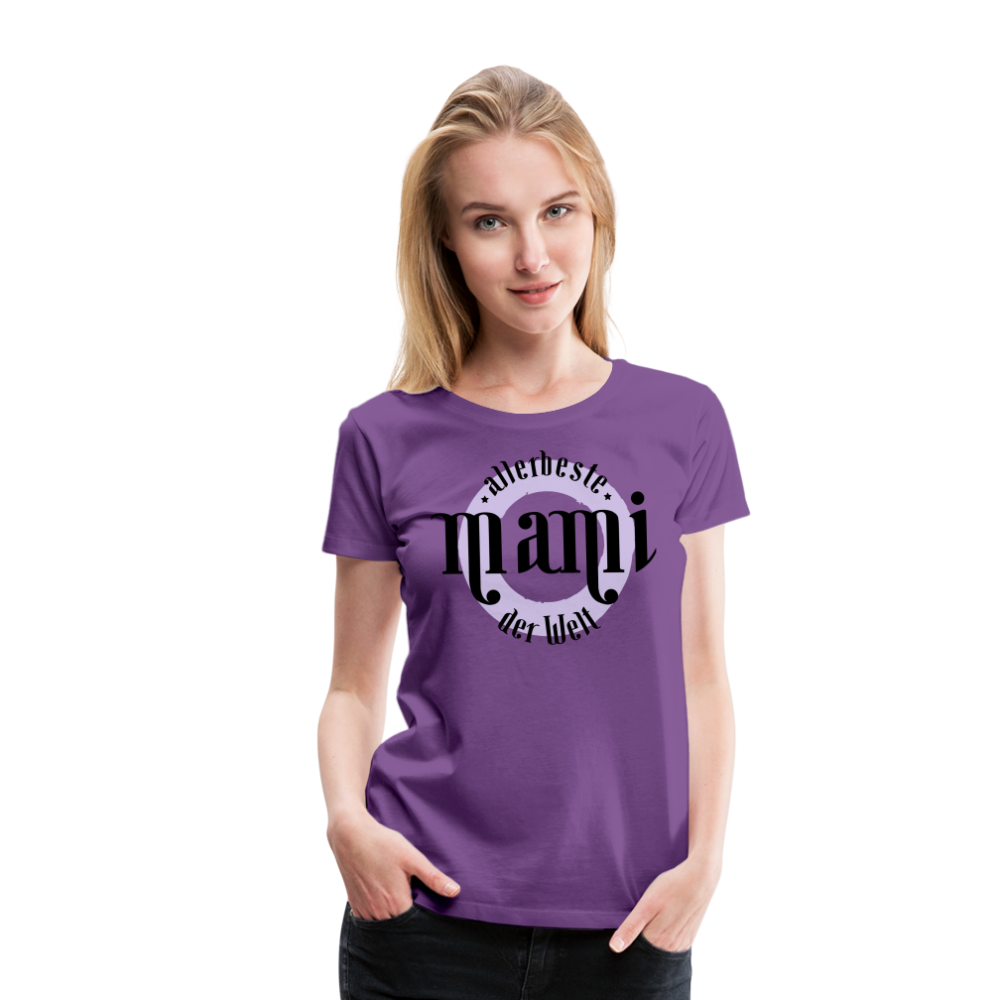 Frauen Premium T-Shirt - allerbeste Mami der Welt Design - Lila