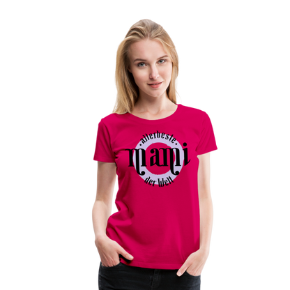 Frauen Premium T-Shirt - allerbeste Mami der Welt Design - dunkles Pink