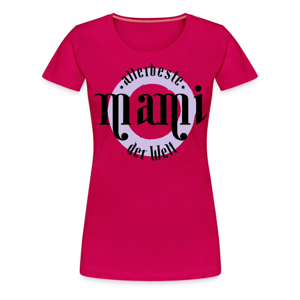 Frauen Premium T-Shirt - allerbeste Mami der Welt Design - dunkles Pink