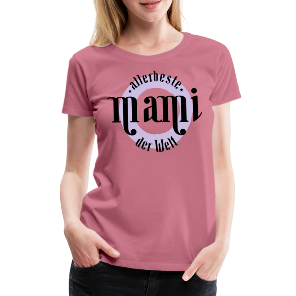 Frauen Premium T-Shirt - allerbeste Mami der Welt Design - Malve