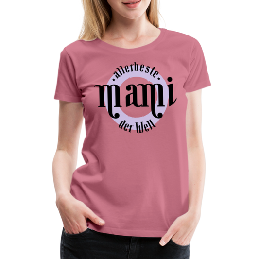 Frauen Premium T-Shirt - allerbeste Mami der Welt Design - Malve