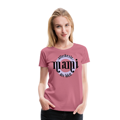 Frauen Premium T-Shirt - allerbeste Mami der Welt Design - Malve