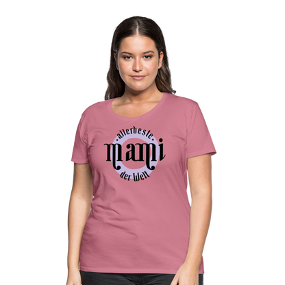 Frauen Premium T-Shirt - allerbeste Mami der Welt Design - Malve