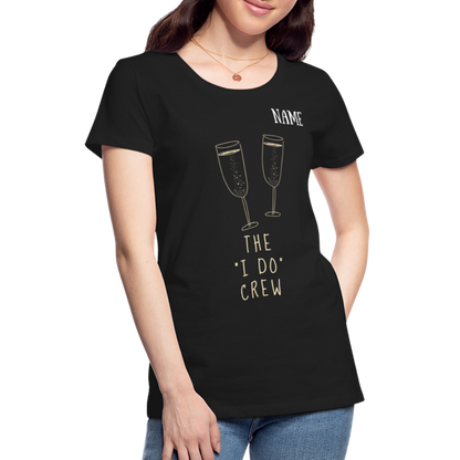 JGA T-Shirt The I do Crew - personalisierbar - Schwarz