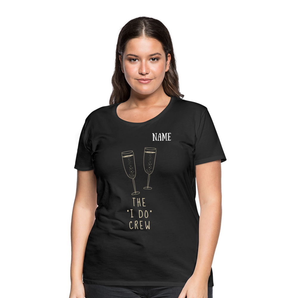 JGA T-Shirt The I do Crew - personalisierbar - Schwarz