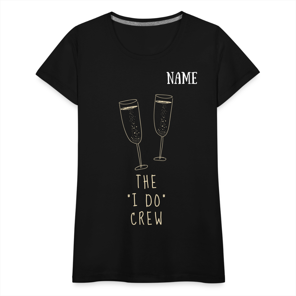 JGA T-Shirt The I do Crew - personalisierbar - Schwarz