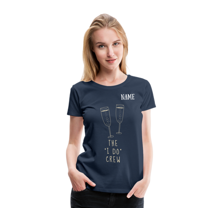 JGA T-Shirt The I do Crew - personalisierbar - Navy