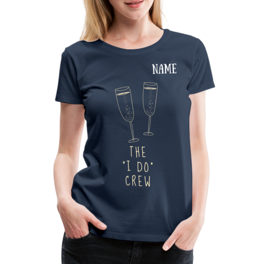 JGA T-Shirt The I do Crew - personalisierbar - Navy