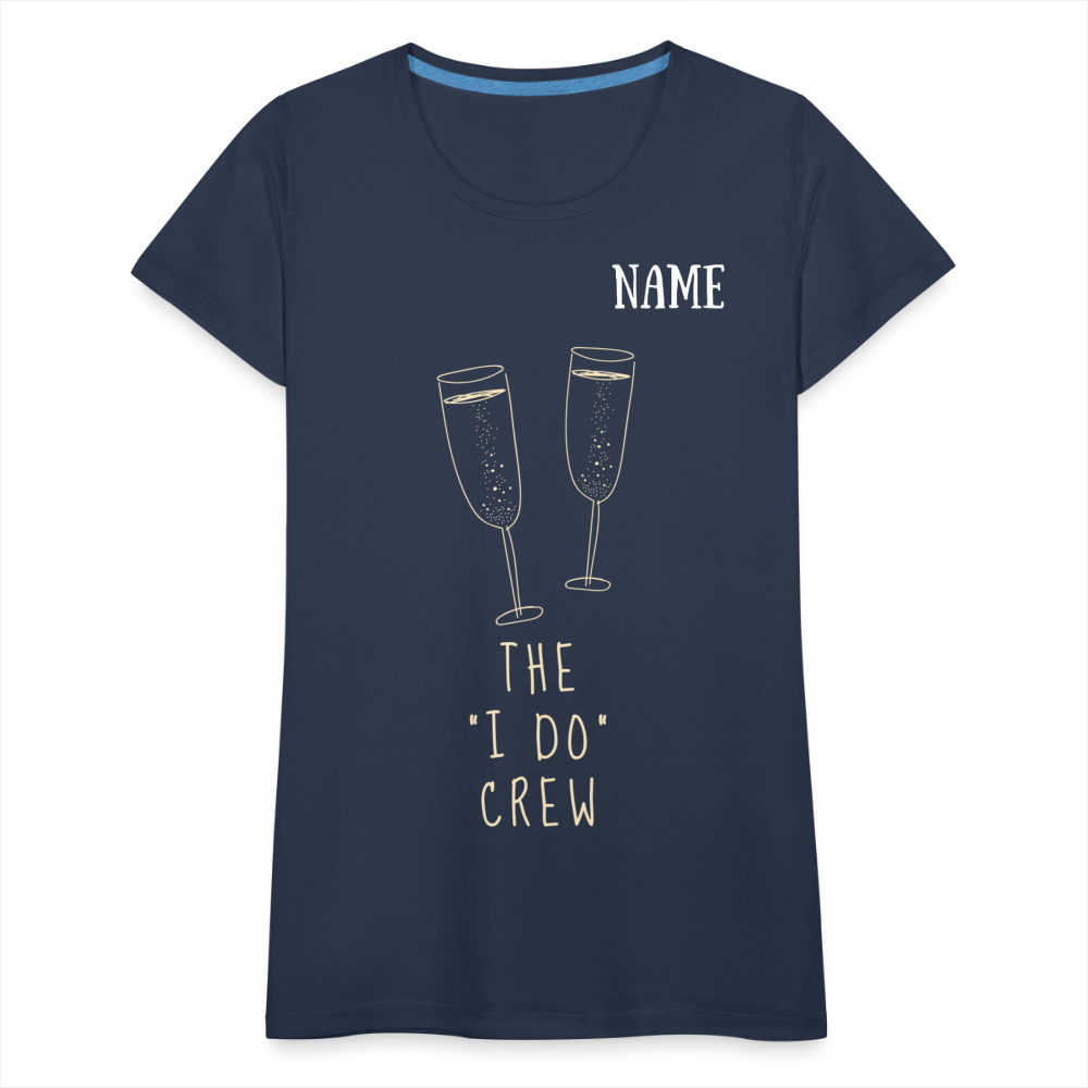 JGA T-Shirt The I do Crew - personalisierbar - Navy