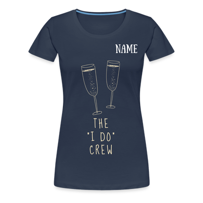 JGA T-Shirt The I do Crew - personalisierbar - Navy