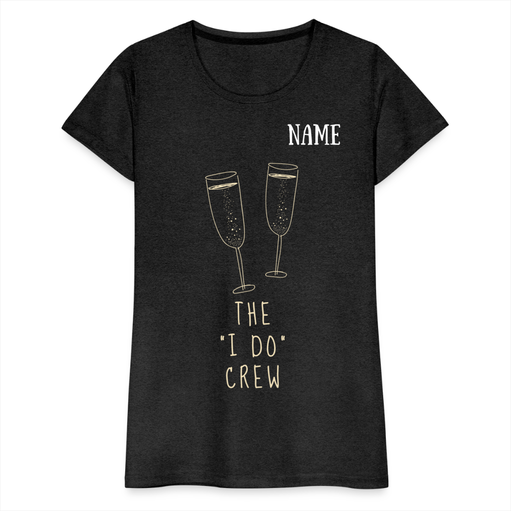 JGA T-Shirt The I do Crew - personalisierbar - Anthrazit