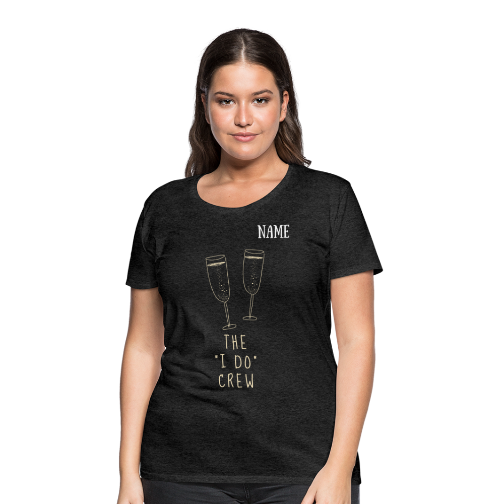 JGA T-Shirt The I do Crew - personalisierbar - Anthrazit