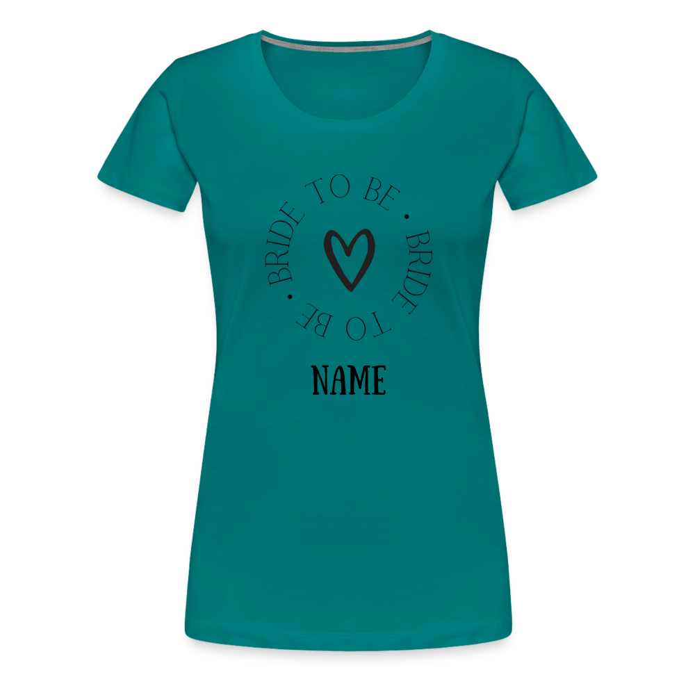 JGA Braut T-Shirt Bride to be - personalisierbar - Divablau