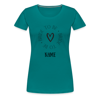 JGA Braut T-Shirt Bride to be - personalisierbar - Divablau