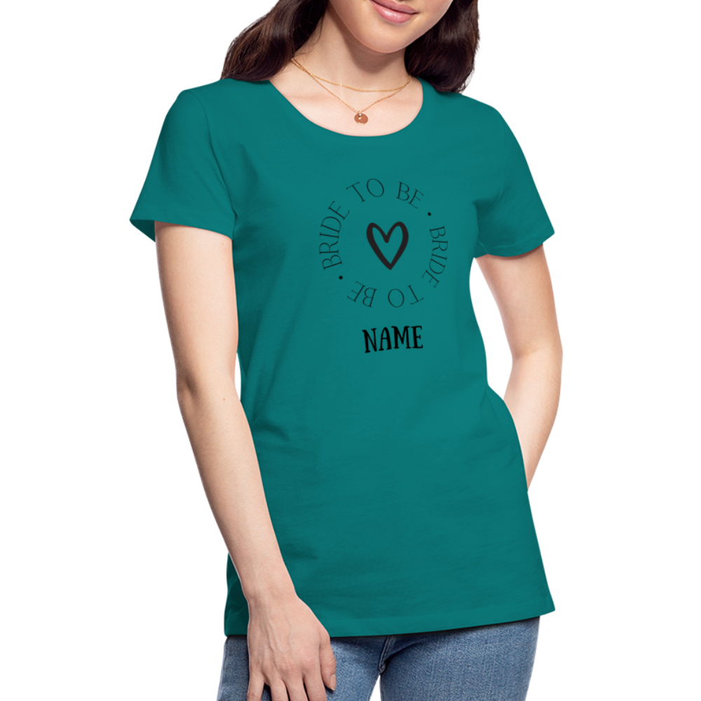 JGA Braut T-Shirt Bride to be - personalisierbar - Divablau