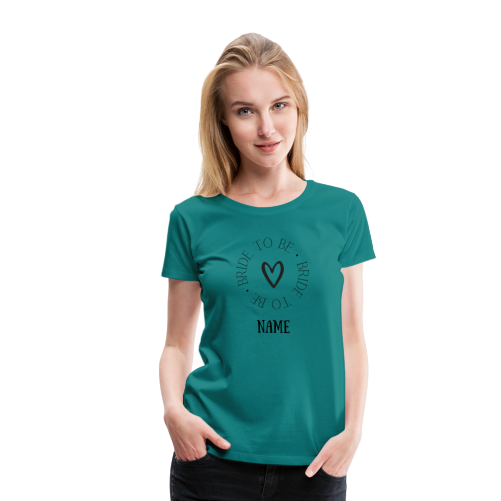 JGA Braut T-Shirt Bride to be - personalisierbar - Divablau