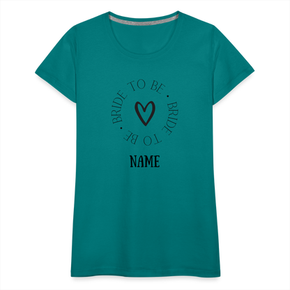 JGA Braut T-Shirt Bride to be - personalisierbar - Divablau