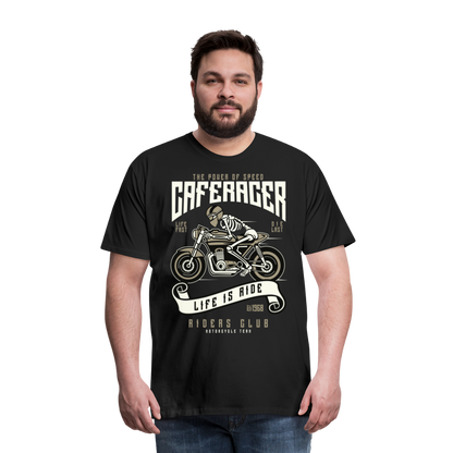 Männer Premium T-Shirt - Motorrad - Design - Schwarz