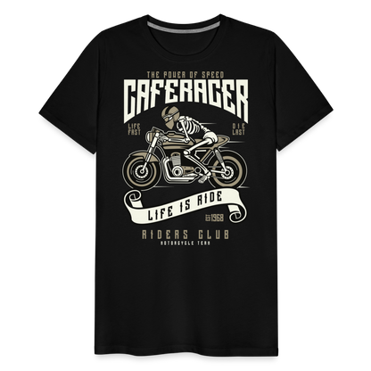 Männer Premium T-Shirt - Motorrad - Design - Schwarz