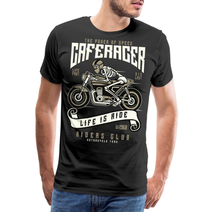 Männer Premium T-Shirt - Motorrad - Design - Schwarz